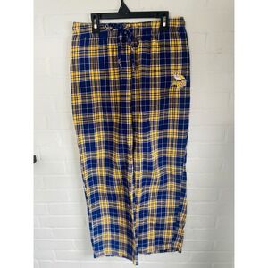 NFL Team Apparel Minnesota Vikings Womens Pajama Pants Purple Gold Plaid Small
